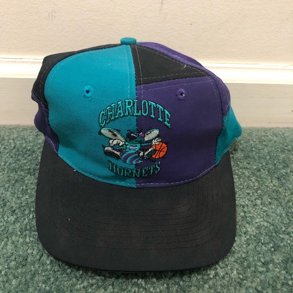 Accessories Vintage 9s Charlotte Hornets Snapback Hat Rap Poshmark